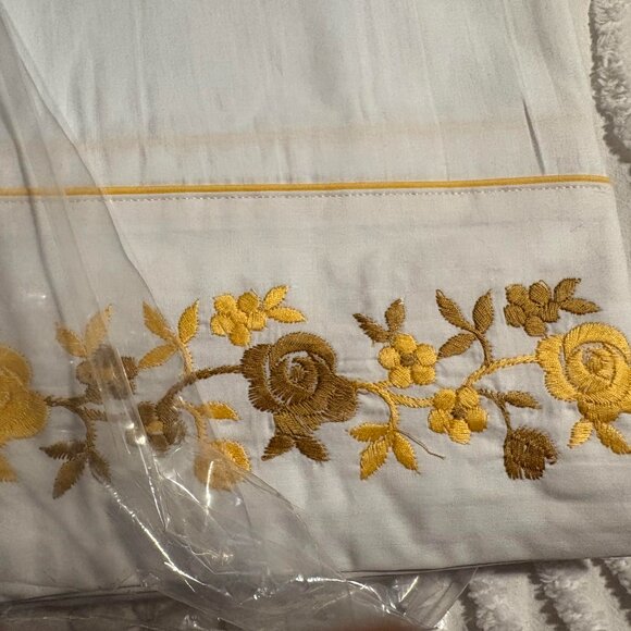 Vintage Cannon Royal Combspun Percale Full Flat Sheet + 2 Pillow Case Cotton - Picture 4 of 7